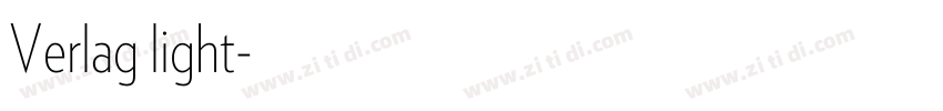 Verlag light字体转换